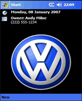 Volkswagen Logo pocket pc theme skin