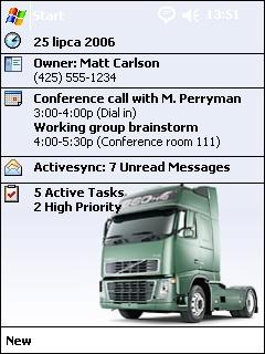 Volvo FH16 DRC Theme for Pocket PC