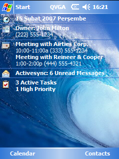 Water Vague SPH Theme for Pocket PC