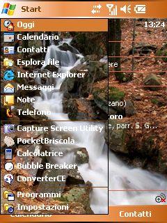 Waterfall 04 SK Theme for Pocket PC