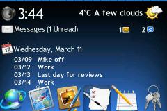 Weather Today Theme for BlackBerry 9000 Bold