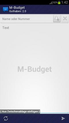 WebSMS: M-Budget Connector