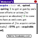 Webster's New World Mobile Dictionary (Palm OS)