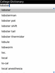 Webster's New World College Dictionary (BlackBerry)