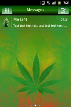 Weed Ganja Theme GO SMS PRO