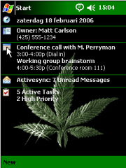 Weed Theme for Pocket PC