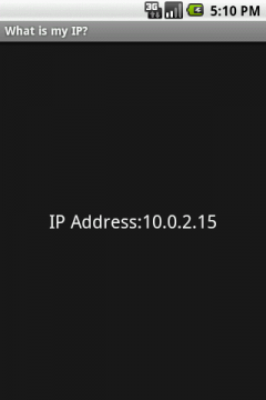 What is my IP? (Android)