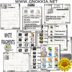 White Fragments Theme