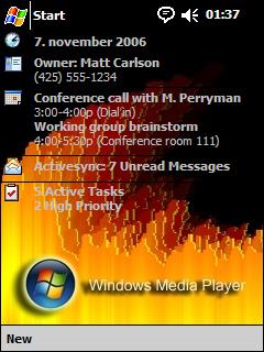Windows Media Player Art 1 NT Theme for Pocket PC