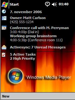 Windows Media Player Art 3 NT Theme for Pocket PC