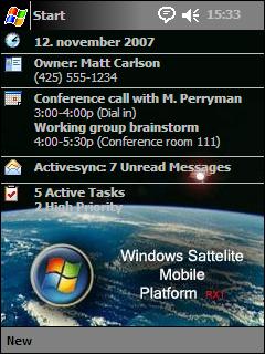 Windows Satellite Theme for Pocket PC
