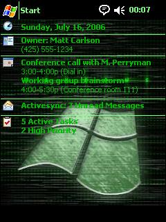 Windows Tech AM Theme for Pocket PC