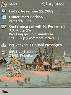 Winter Glow 2 Theme for Pocket PC
