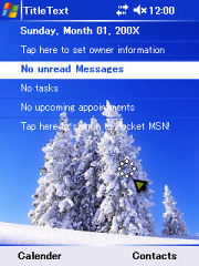 Winter Theme for Pocket PC