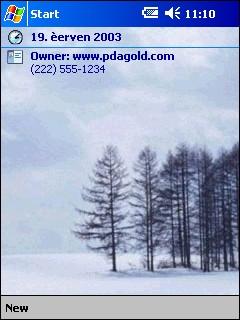 Winter Trees Theme for Pocket PC