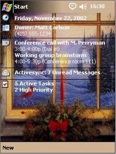 Winter Window 2 Theme for Pocket PC