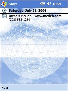 Wired Sphere Theme for Pocket PC