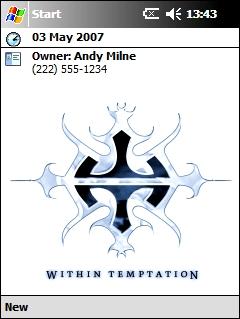 Within Temptation logo (White) AMF Theme for Pocket PC