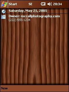 Wooden Wall Theme for Pocket PC
