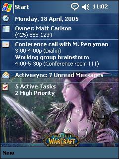 World of Warcraft Elf Theme for Pocket PC