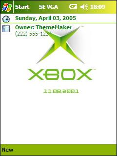 XBox White Logo VGA Theme for Pocket PC