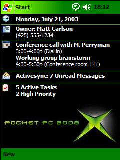 Xbox Q Theme for Pocket PC