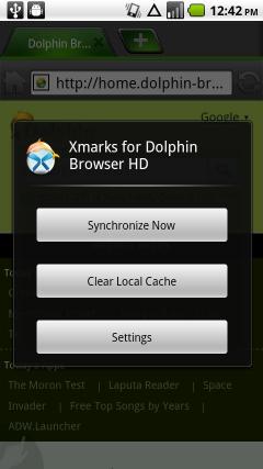 Xmarks for Dolphin Browser HD