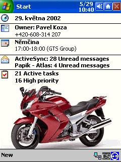 Yamaha FJR 2002 Red Theme for Pocket PC