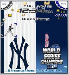 Yankee vs Boston Theme for Blackberry 7100