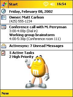 Yellow MM Theme for Pocket PC