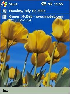 Yellow Tulips Theme for Pocket PC