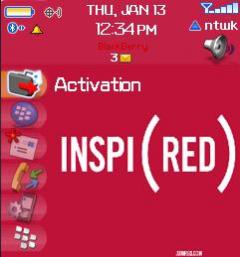 Zen Red Theme for Blackberry 8100 Pearl