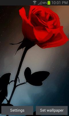 Abstract Red Rose LWP