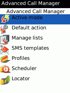 Advanced Call Manager (BlackBerry)