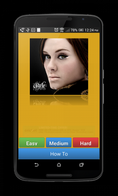 Adele Jigsaw Puzzle game HD