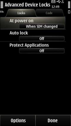 Advanced Device Locks for Symbian