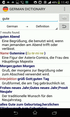 Advanced German Dictionary