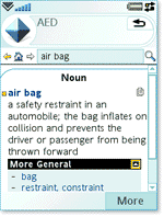 Advanced English Dictionary & Thesaurus UIQ 3