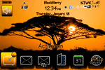 Blackberry Bold ZEN Theme: African Sunrise
