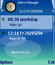 Alarm Manager S60 3rd Edition