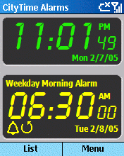 CityTime Alarms for Smartphone