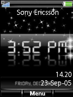 Animated Black Clock