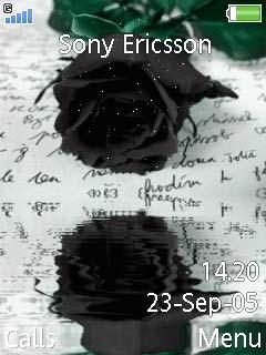 Animated Black Rose