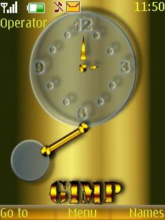 Animated Gold Clock