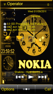 Animated Golden Clock