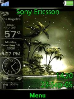 Animated Green Clock