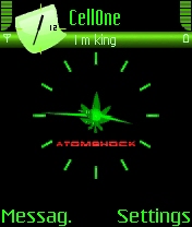 Animated Green Clock