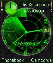 Animated Radar Clock