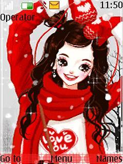 Animated Red Girl
