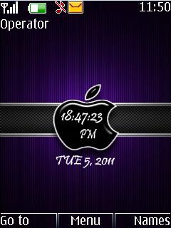 Apple Elegance Clock